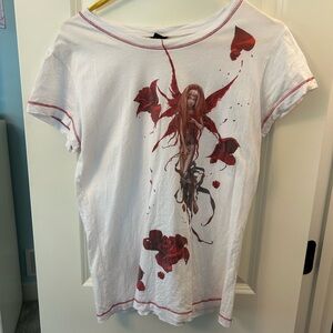 RARE!!! Y2K Trick Fairies Glitter Graphic Tee